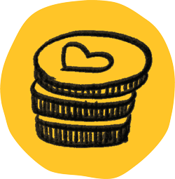 Stack-of-Coins-On-Yellow